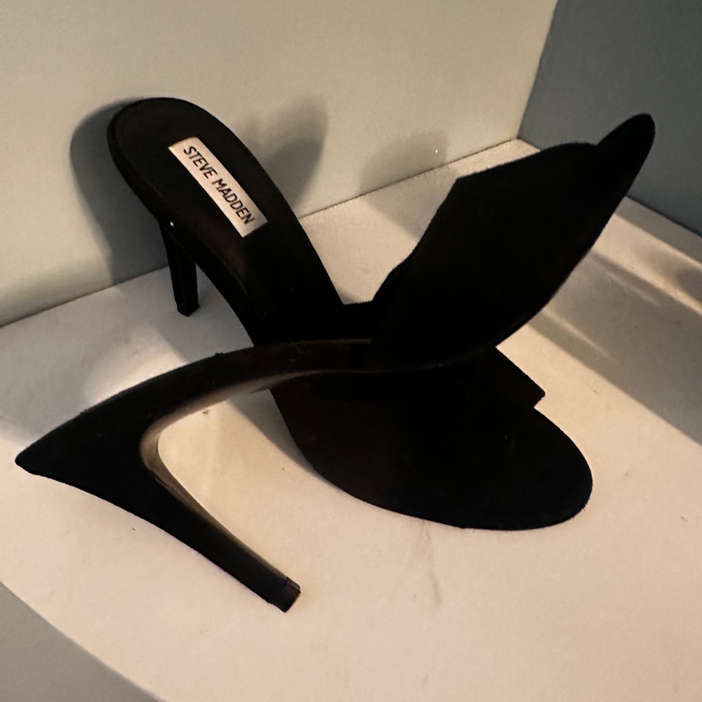 Black Steve Madden Sandal Heels-9.5